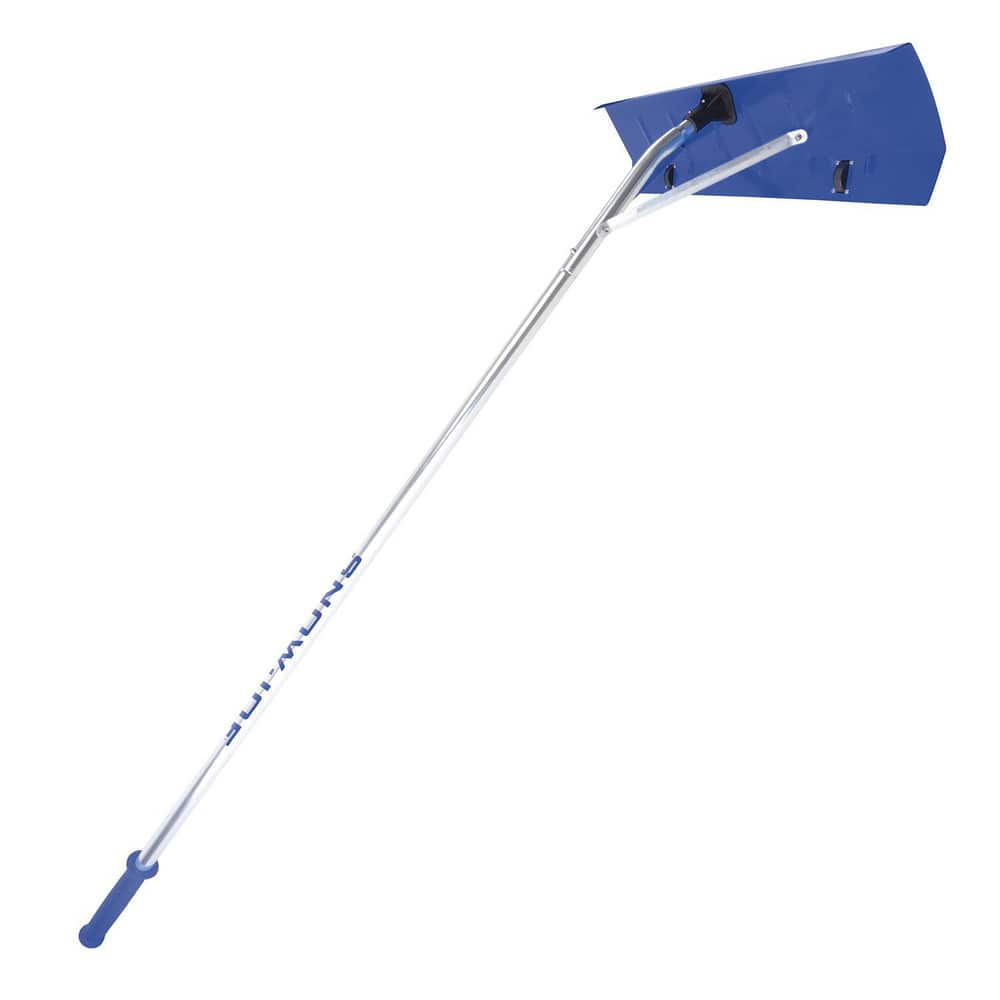 Snow Shovels & Scrapers; Product Type: Pusher Shovel; Handle Type: Straight; Handle Material: Aluminum; Rubber; Blade Material: Aluminum; Handle Length (Feet): 20.00; Overall Length (Inch): 22; Overall Length: 22.00