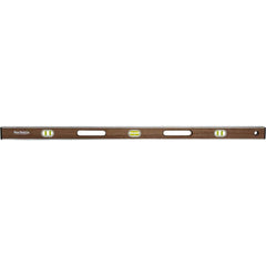 Box Beam, I-Beam & Torpedo Levels; Level Type: I-Beam; Vial Style: Bubble; Length (Inch): 36.0000; Magnetic: No; Body Material: Wood; Vial Types: Clear