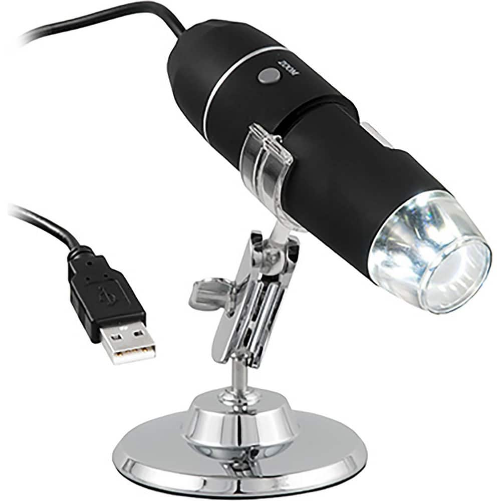 Microscopes; Microscope Type: Digital; Eyepiece Type: Digital; Arm Type: Fixed; Focus Type: Adjustable; Image Direction: Upright; Eyepiece Magnification: 20x; Objective Lens Magnification: 80x