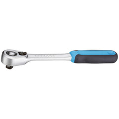 Reversible Ratchet: 1/2″ Drive, Pear Head 270 mm OAL, 60 Gear Teeth, Reversible Head, Chrome-Plated