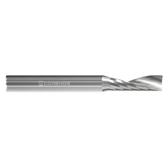 Square End Mill: 0.187'' Dia, 5/8'' LOC, 2'' OAL, 1 Flute, Solid Carbide Single End, Uncoated, Upcut Flute