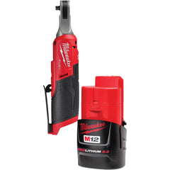 Cordless Impact Wrench: 12V, 1/4″ Drive, 450 RPM 1 M12 RED LITHIUM Battery Included, Charger Not Included