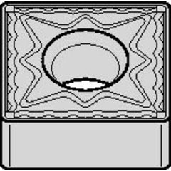 SNMG 433 Double-sided|G TN30P, 3/64″ Corner Radius, 3/16″ Thick, 1/2″ Inscribed Circle, TiN, Square, Turning Indexable Insert - Eagle Tool & Supply