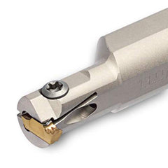 Indexable Grooving Toolholder:  TTSIR12.7-14-3,  0.0940″ Max Groove Width 0.1020″ Max Depth,  Uses TDI 3, SC*T 3 & TSL 3 Inserts,  Through Coolant