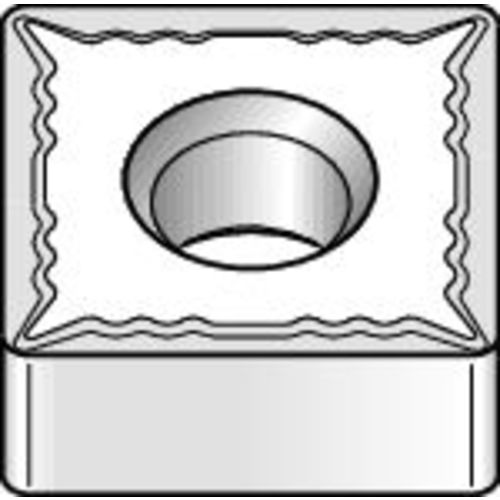 SNMG 431 Double-sided|G WM15CT, 1/64″ Corner Radius, 3/16″ Thick, 1/2″ Inscribed Circle, TiN, Square, Turning Indexable Insert - Eagle Tool & Supply