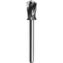 Spotting Drill:  130&deg,  Solid Carbide Uncoated Finish,  Right Hand Cut,  Series M155