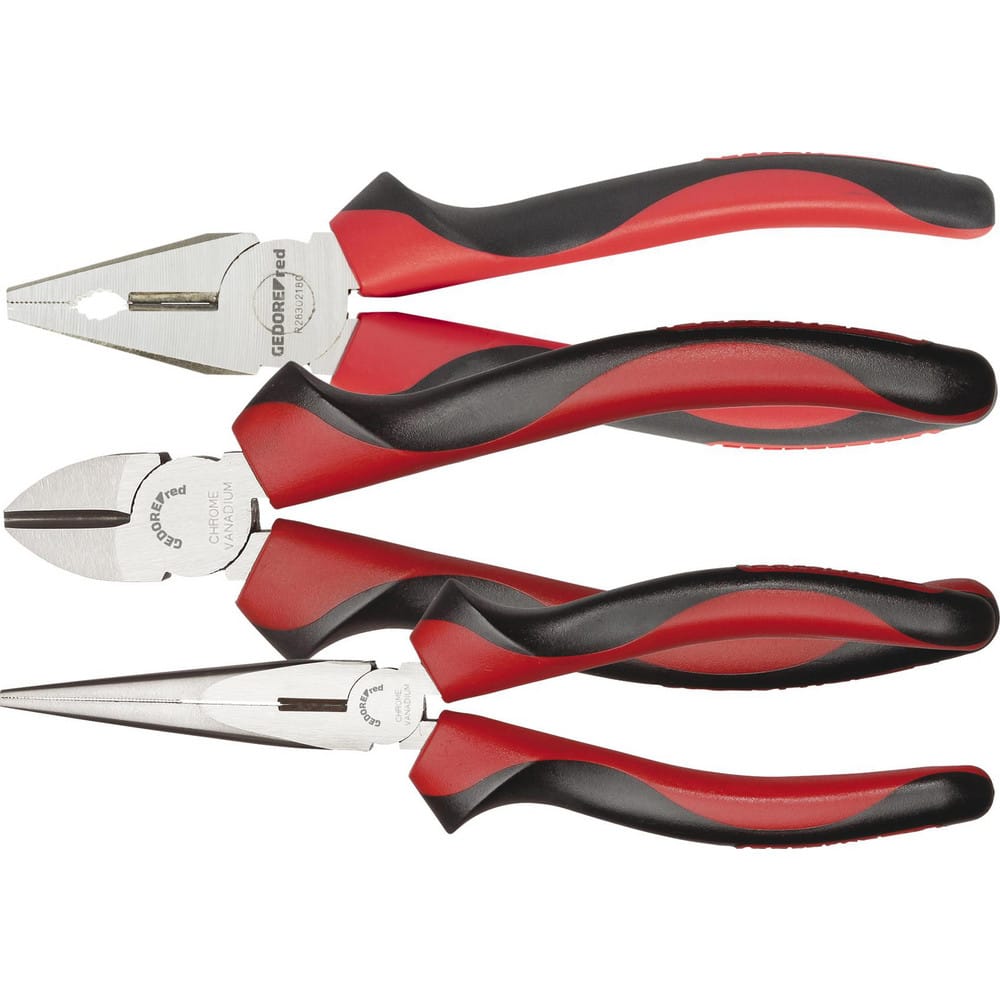 Plier Sets; Plier Type Included: Combination, Long Nose, Side Cutter; Overall Length: 200 mm; 160 mm; 180 mm; Includes: Side Cutter; Combination Plier; Long Nose Plier; Number Of Pieces: 3