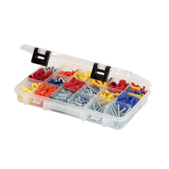 Small Parts Boxes & Organizers; Product Type: Compartment Box; Lock Type: ProLatch; Width (Inch): 7; Number of Dividers: 0; Removable Dividers: No; Color: Clear; Features: 18 Fixed Compartments; Number Of Compartments: 18; Depth (Decimal Inch): 1.7200; Wi