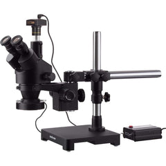 Microscopes; Microscope Type: Stereo; Eyepiece Type: Trinocular; Arm Type: Boom Stand; Single Arm; Image Direction: Upright; Eyepiece Magnification: 10x; Maximum Magnification: 7x