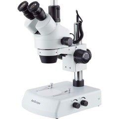 Microscopes; Microscope Type: Stereo; Eyepiece Type: Trinocular; Image Direction: Upright; Eyepiece Magnification: 10x; Maximum Magnification: 3.5x