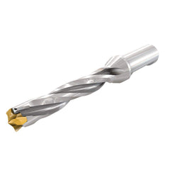 Replaceable Tip Drill: 0.571 to 0.587'' Drill Dia, 2.979″ Max Depth, 0.625'' Flatted Shank Uses H3P Inserts, 5.92″ OAL, Through Coolant