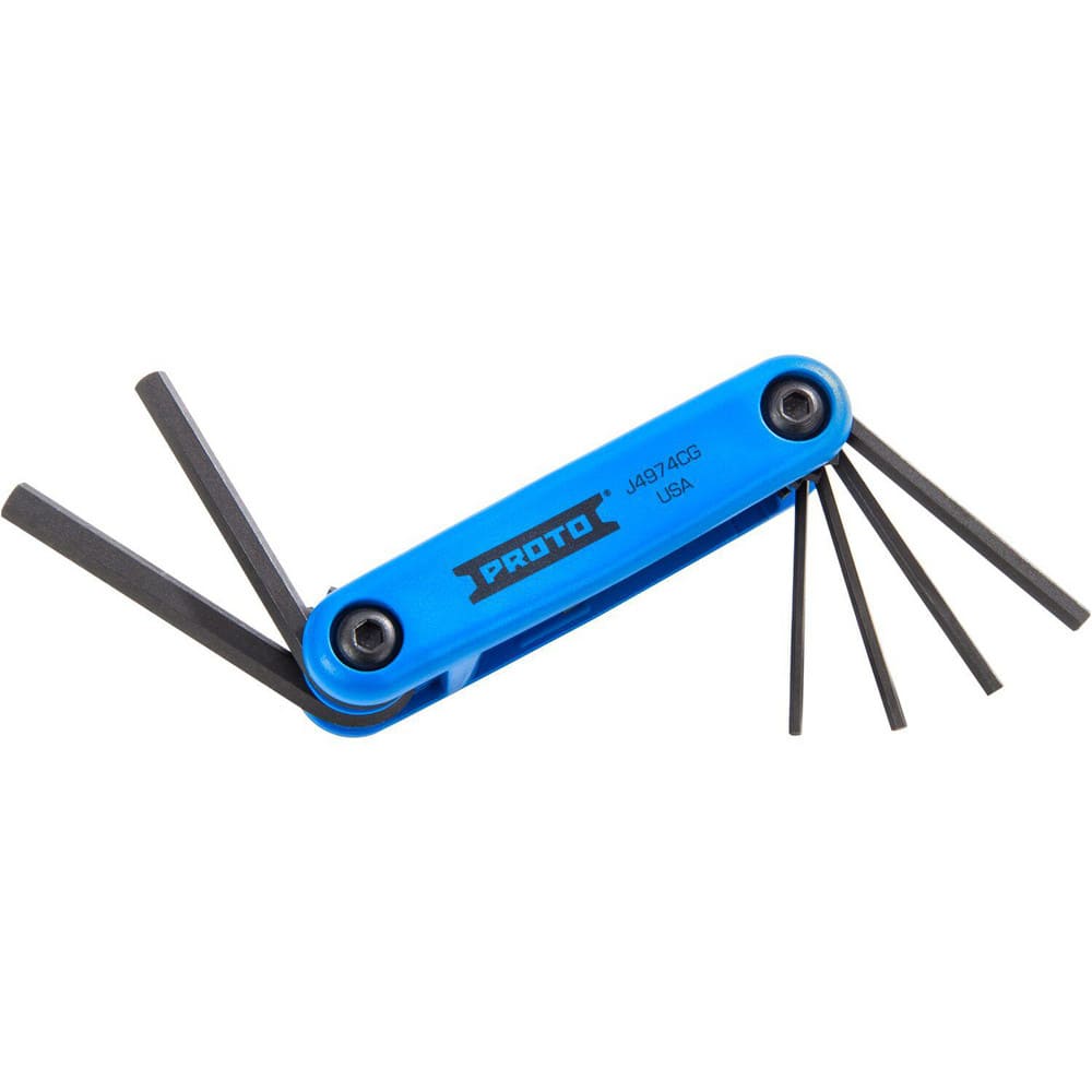 Hex Key Sets; Ball End: No; Handle Type: Plastic; Hex Size: 1.5 mm, 2 mm, 2.5 mm, 3 mm, 4 mm, 5 mm, 6 mm; Material: Alloy Steel; Number Of Pieces: 7; Overall Length: 3.00