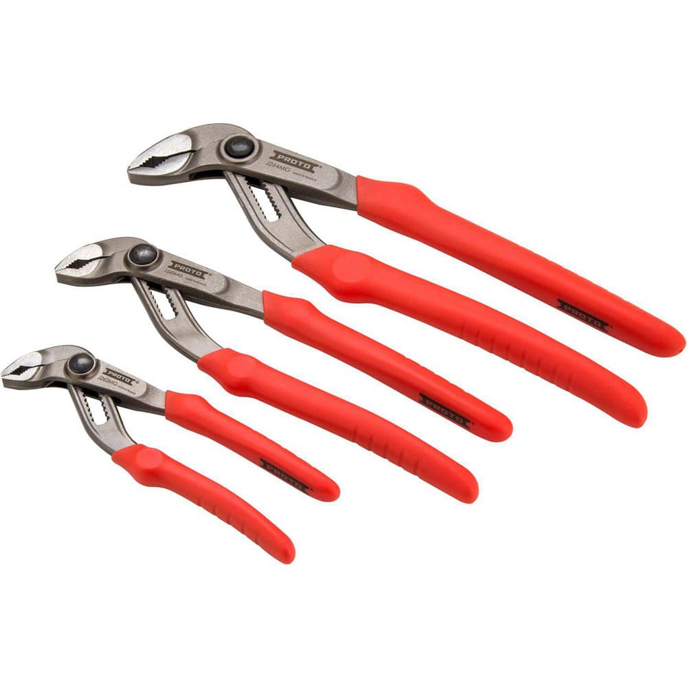 Plier Sets; Plier Type Included: Compound Pliers; Overall Length: 11 in; Handle Material: Bi-Material; Includes: (3) Compound Pliers; Insulated: Yes; Tether Style: Not Tether Capable; Number Of Pieces: 3