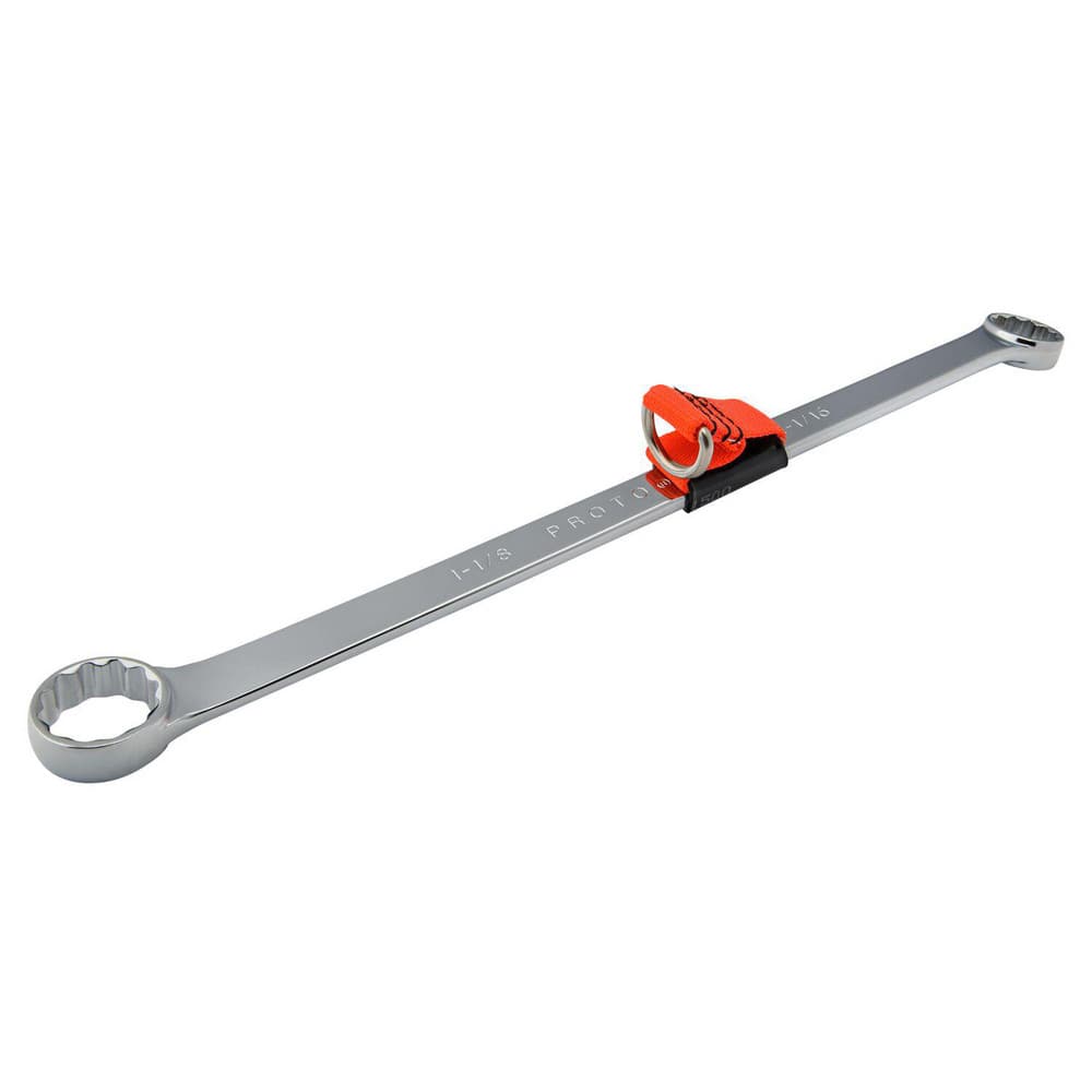 Box Wrenches; Wrench Type: Pull Wrench; Wrench Size: 1 1/16 in, 1 1/8 in; Head Type: Offset; Double/Single End: Double; Wrench Shape: Straight; Material: Steel; Finish: Chrome-Plated; Number Of Points: 12; Overall Length: 17.50