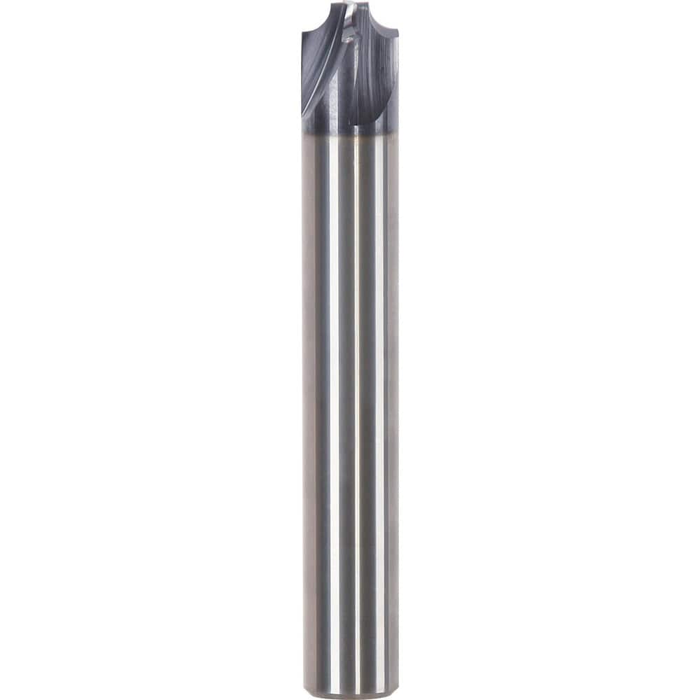 Corner Rounding End Mills; Number Of Flutes: 4; End Mill Material: Solid Carbide; Shank Type: Straight; Flute Type: Straight; Overall Length: 2.52