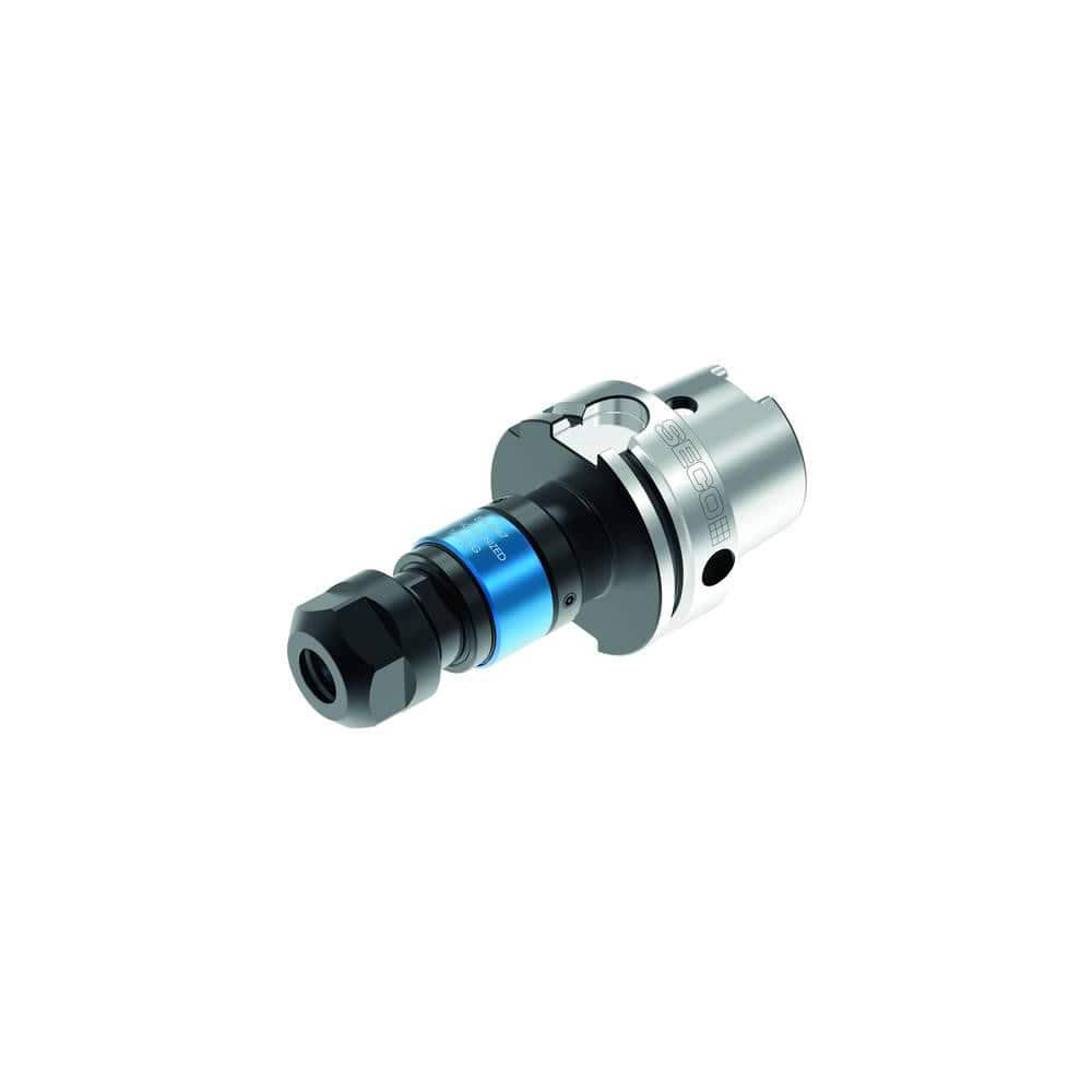 Collet Chuck: 0.138 to 0.367″ Capacity, ER Collet, Taper Shank 4.315″ Projection, Through Coolant