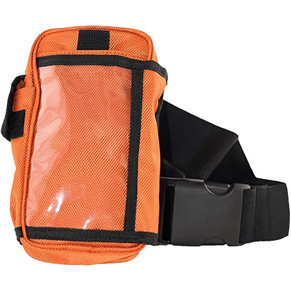 Tool Bags & Tool Totes; Closure Type: Hook & Loop; Zipper; Material: Vinyl; Overall Width: 4; Overall Depth: 2 in; Overall Height: 7.5 in; Color: Orange; Number Of Pockets: 3.000