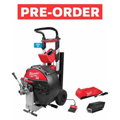 Milwaukee Tool - Electric & Gas Drain Cleaning Machines Type of Power: Cordless For Minimum Pipe Size: 3 (Inch) - Eagle Tool & Supply