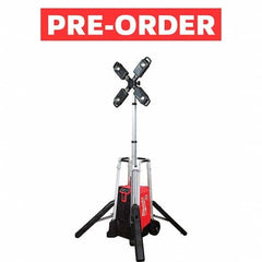 Milwaukee Tool - Portable Work Lights Portable Type: Floor Lamp Type: LED - Eagle Tool & Supply