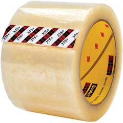 3M - 72mm x 50m Clear Synthetic Rubber Adhesive Packaging Tape - Eagle Tool & Supply