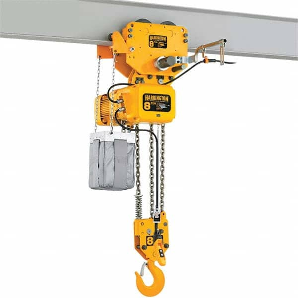 Harrington Hoist - Electric Hoists Type: Electric Chain Hoist Load Capacity (Ton): 10 - Eagle Tool & Supply