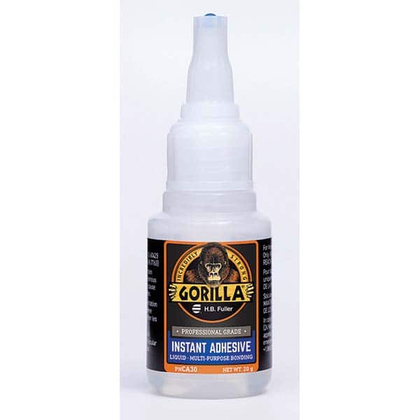 GorillaPro - 20 g Squeeze Bottle Clear Instant Adhesive - Eagle Tool & Supply