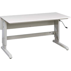 Treston - Stationary Work Benches, Tables Type: Concept Crank Table Top Material: Laminate - Eagle Tool & Supply