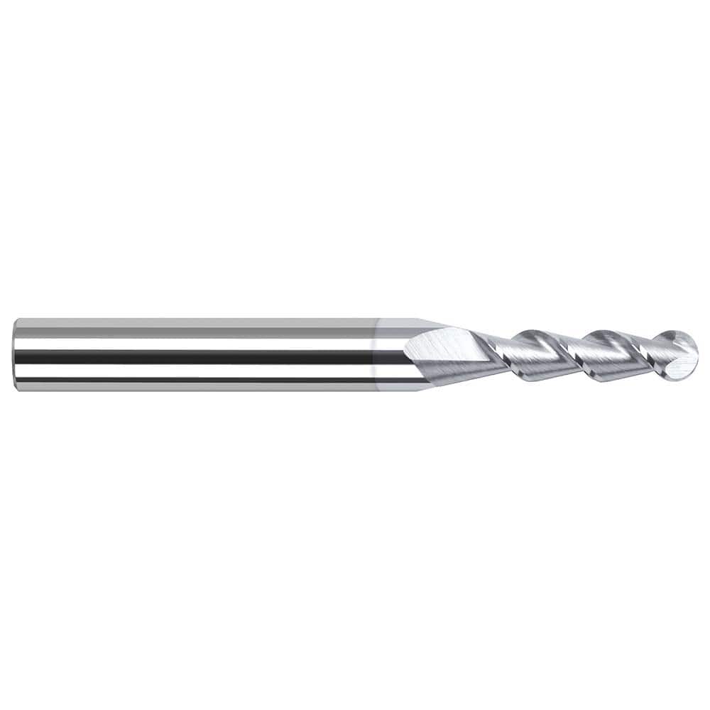 Harvey Tool - Ball End Mills; Mill Diameter (Inch): 1/8 ; Mill Diameter (Decimal Inch): 0.1250 ; Number of Flutes: 2 ; Length of Cut (Inch): 5/8 ; Length of Cut (Decimal Inch): 0.6250 ; Material: Solid Carbide - Exact Industrial Supply