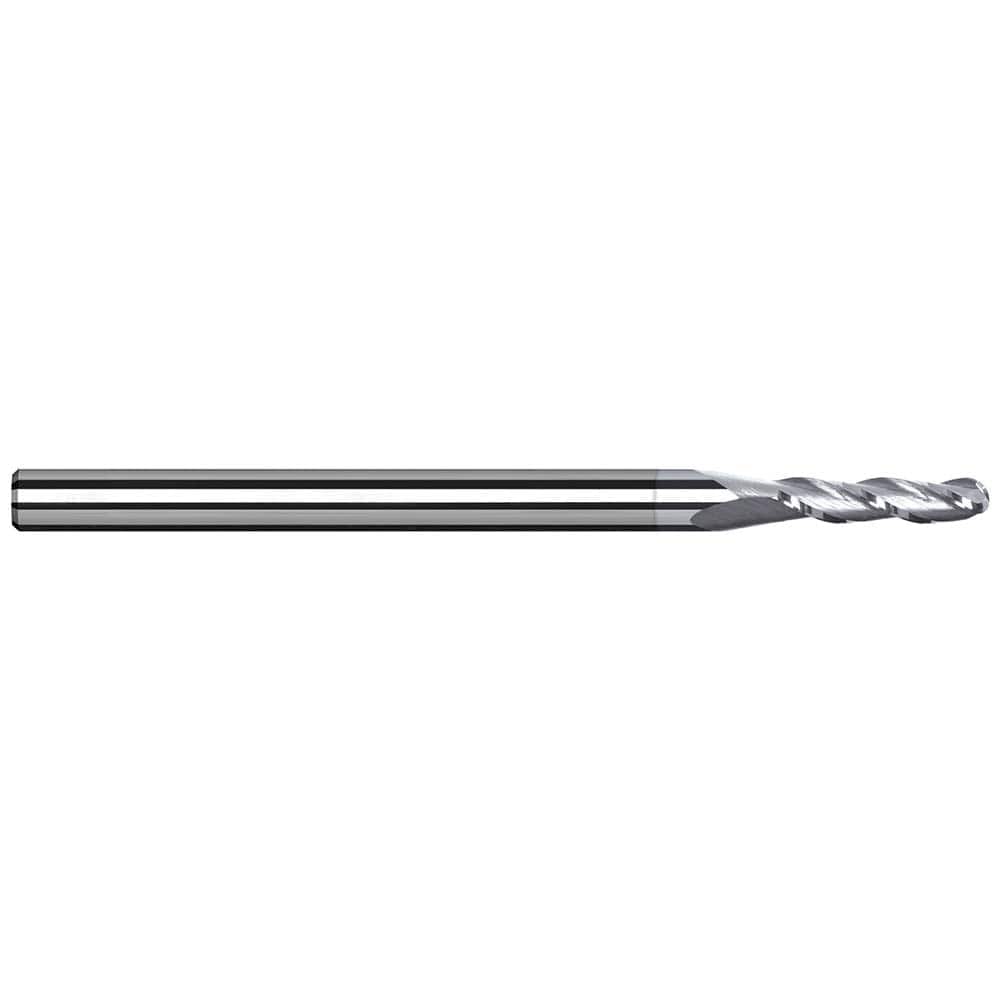 Harvey Tool - Ball End Mills; Mill Diameter (Inch): 1/4 ; Mill Diameter (Decimal Inch): 0.2500 ; Number of Flutes: 3 ; Length of Cut (Inch): 3/4 ; Length of Cut (Decimal Inch): 0.7500 ; Material: Solid Carbide