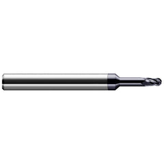 Harvey Tool - Ball End Mills; Mill Diameter (mm): 3.00 ; Mill Diameter (Decimal Inch): 0.1181 ; Number of Flutes: 4 ; Length of Cut (mm): 4.5000 ; Length of Cut (Decimal Inch): 0.1772 ; Material: Solid Carbide - Exact Industrial Supply