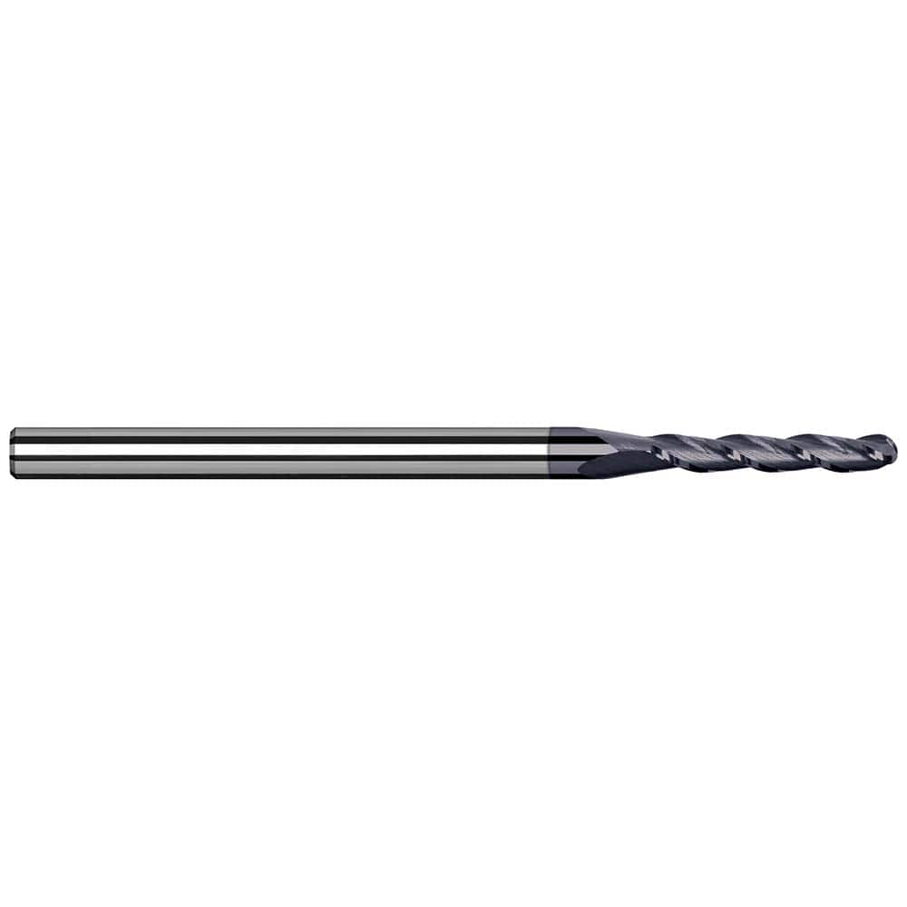 Harvey Tool - Ball End Mills; Mill Diameter (Inch): 3/16 ; Mill Diameter (Decimal Inch): 0.1875 ; Number of Flutes: 4 ; Length of Cut (Inch): 1 ; Length of Cut (Decimal Inch): 1.0000 ; Material: Solid Carbide