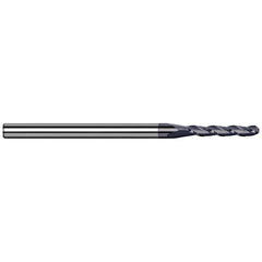 Harvey Tool - Ball End Mills; Mill Diameter (Inch): 1/4 ; Mill Diameter (Decimal Inch): 0.2500 ; Number of Flutes: 4 ; Length of Cut (Inch): 1-1/4 ; Length of Cut (Decimal Inch): 1.2500 ; Material: Solid Carbide - Exact Industrial Supply