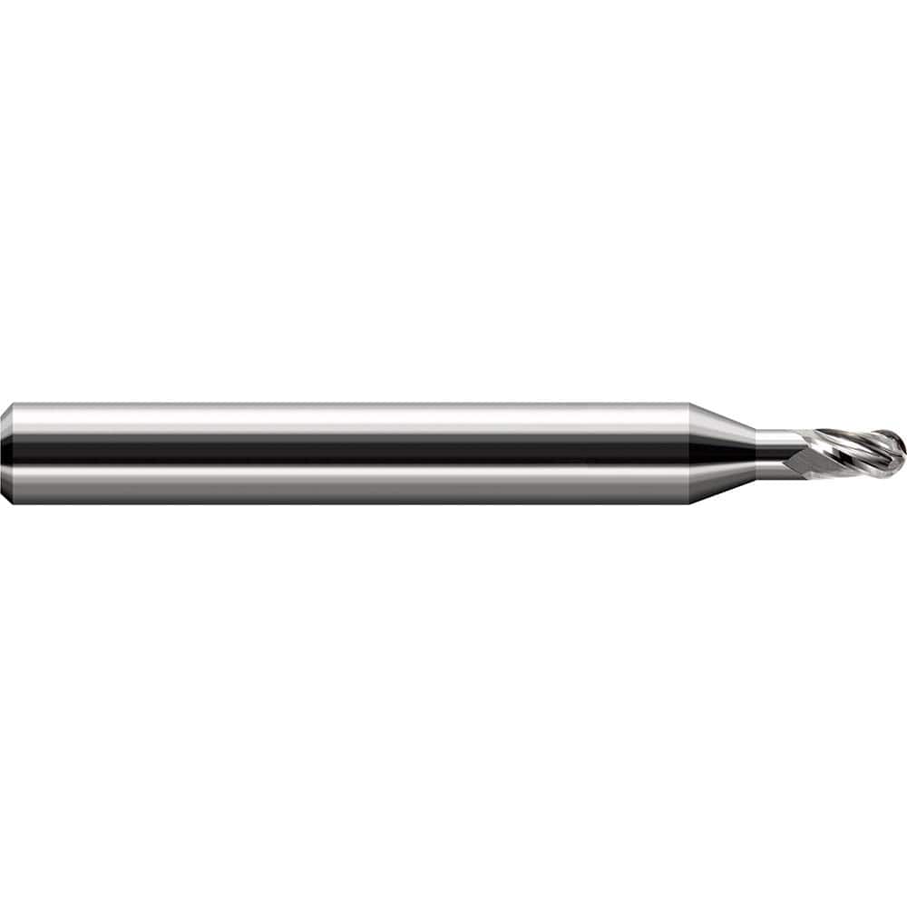 Harvey Tool - Ball End Mills; Mill Diameter (Inch): 3/16 ; Mill Diameter (Decimal Inch): 0.1870 ; Number of Flutes: 3 ; Length of Cut (Inch): 9/32 ; Length of Cut (Decimal Inch): 0.2810 ; Material: Solid Carbide