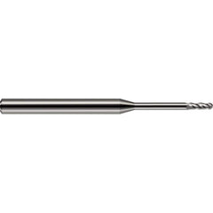 Harvey Tool - 0.05" Diam, 0.15" LOC, 2 Flute Solid Carbide Ball End Mill - Exact Industrial Supply