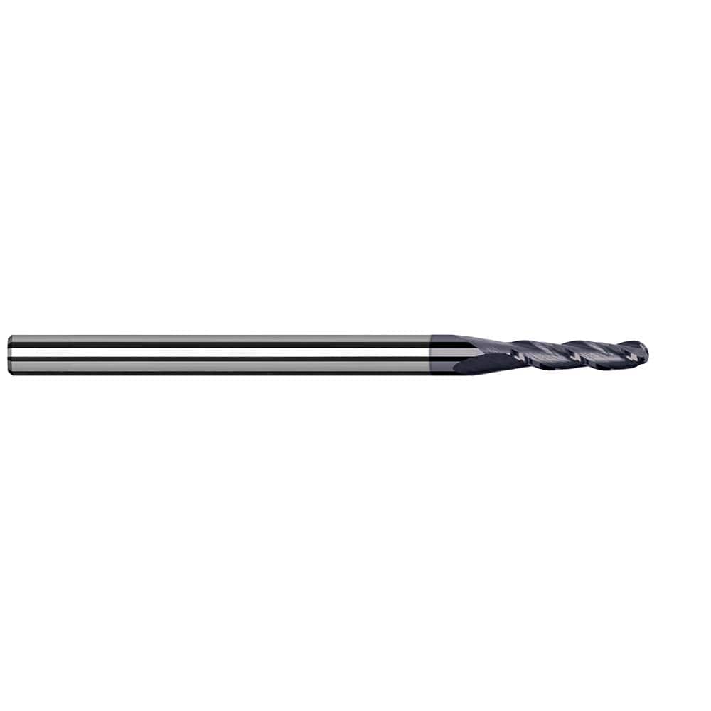 Harvey Tool - Ball End Mills; Mill Diameter (mm): 1.20 ; Mill Diameter (Inch): 3/64 ; Mill Diameter (Decimal Inch): 0.0470 ; Number of Flutes: 3 ; Length of Cut (Decimal Inch): 0.1410 ; Material: Solid Carbide - Exact Industrial Supply