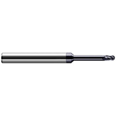 Harvey Tool - Ball End Mills; Mill Diameter (Inch): 3/32 ; Mill Diameter (Decimal Inch): 0.0930 ; Number of Flutes: 4 ; Length of Cut (Decimal Inch): 0.1390 ; Material: Solid Carbide ; Overall Length (Inch): 2-1/2 - Exact Industrial Supply
