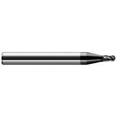 Harvey Tool - Ball End Mills; Mill Diameter (Inch): 1/8 ; Mill Diameter (Decimal Inch): 0.1250 ; Number of Flutes: 4 ; Length of Cut (Inch): 3/16 ; Length of Cut (Decimal Inch): 0.1870 ; Material: Solid Carbide - Exact Industrial Supply