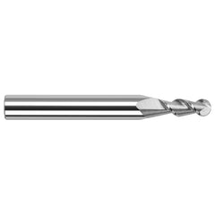 Harvey Tool - Ball End Mills; Mill Diameter (Inch): 3/32 ; Mill Diameter (Decimal Inch): 0.0930 ; Number of Flutes: 2 ; Length of Cut (Inch): 9/64 ; Length of Cut (Decimal Inch): 0.1400 ; Material: Solid Carbide - Exact Industrial Supply