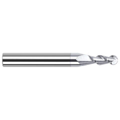 Harvey Tool - 0.06" Diam, 0.18" LOC, 2 Flute Solid Carbide Ball End Mill - Exact Industrial Supply