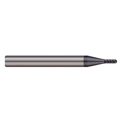 Harvey Tool - 1/4", 3/8" LOC, 1/4" Shank Diam, 6 Flute Solid Carbide Ball End Mill