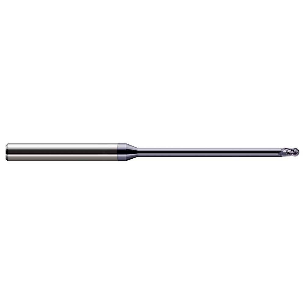Harvey Tool - Ball End Mills; Mill Diameter (Inch): 3/16 ; Mill Diameter (Decimal Inch): 0.1870 ; Number of Flutes: 3 ; Length of Cut (Inch): 9/32 ; Length of Cut (Decimal Inch): 0.2810 ; Material: Solid Carbide - Exact Industrial Supply