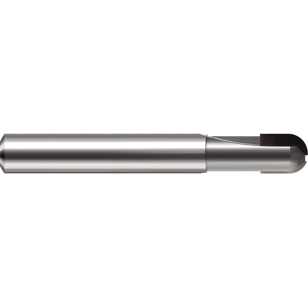 Harvey Tool - 3/16" Diam, 1/4" LOC, 2 Flute Brazed Solid Carbide Ball End Mill - Exact Industrial Supply