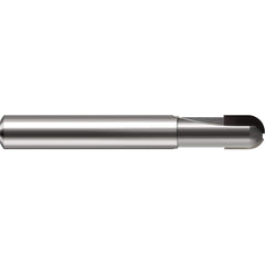 Harvey Tool - 3/16" Diam, 1/4" LOC, 2 Flute Brazed Solid Carbide Ball End Mill - Exact Industrial Supply