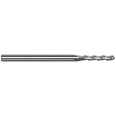 Harvey Tool - Ball End Mills; Mill Diameter (mm): 1.20 ; Mill Diameter (Inch): 3/64 ; Mill Diameter (Decimal Inch): 0.0470 ; Number of Flutes: 3 ; Length of Cut (Inch): 1/4 ; Length of Cut (Decimal Inch): 0.2500 - Exact Industrial Supply