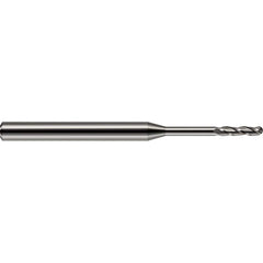 Harvey Tool - 3/64" Diam, 1/4" LOC, 3 Flute Solid Carbide Ball End Mill