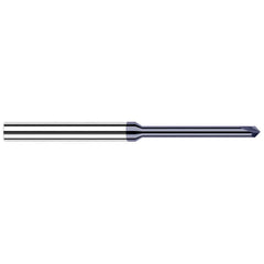 Chamfer Mill: 0.0781″ Dia, 2 Flutes, Solid Carbide 2-1/2″ OAL, 1″ Shank Dia, AlTiN Coated