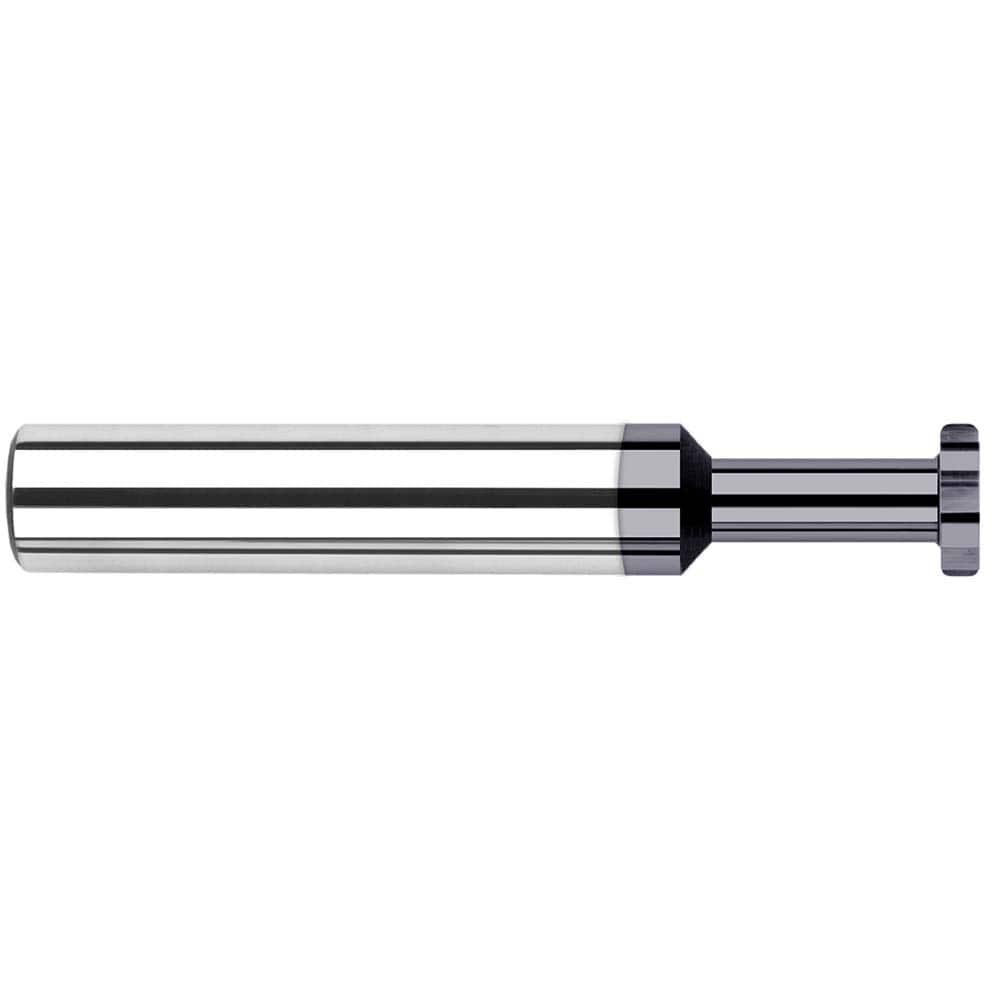 Harvey Tool - 1/2" Cut Diam, 0.025" Cut Width, 1/2" Shank, Straight-Tooth Woodruff Keyseat Cutter - Exact Industrial Supply