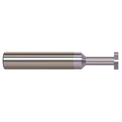 Harvey Tool - 1/2" Cut Diam, 1/32" Cut Width, 1/2" Shank, Straight-Tooth Woodruff Keyseat Cutter - Exact Industrial Supply