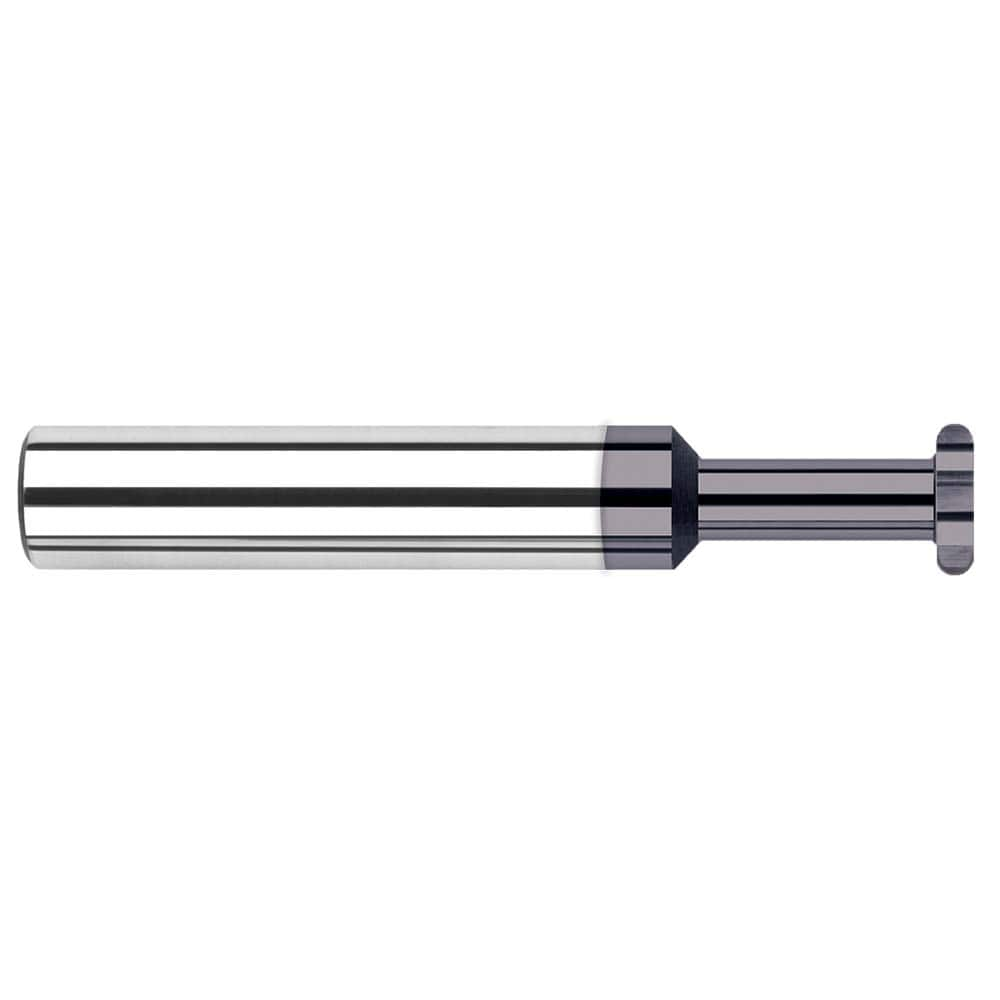 Harvey Tool - 1/4" Cut Diam, 0.0938" Cut Width, 1/4" Shank, Straight-Tooth Woodruff Keyseat Cutter - Exact Industrial Supply