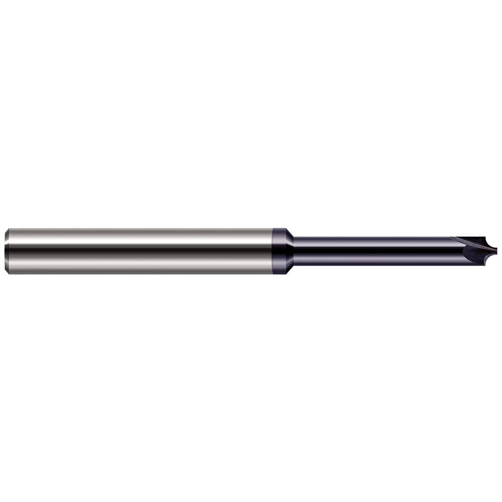 Harvey Tool - Corner Rounding End Mills; Material: Solid Carbide ; Single or Double End: Single ; Radius (mm): 0.80 ; Radius (Inch): 1/32 ; Radius (Decimal Inch): 0.0310 ; Mill Diameter (Inch): 3/32 - Exact Industrial Supply